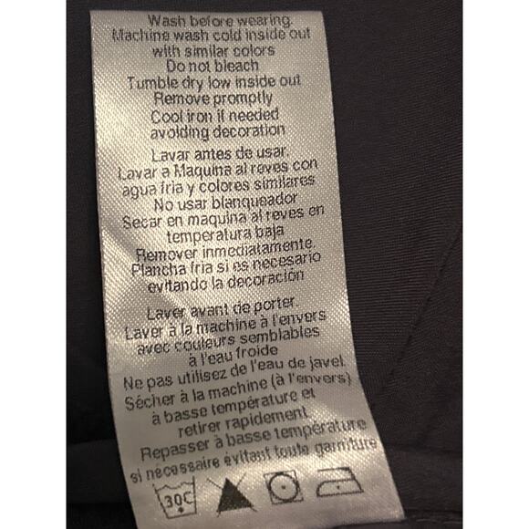 GUC Cherokee Infinity Dark Gray Scrub Top Pockets Size Medium - Picture 5 of 6